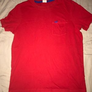 Red Hollister plain shirt